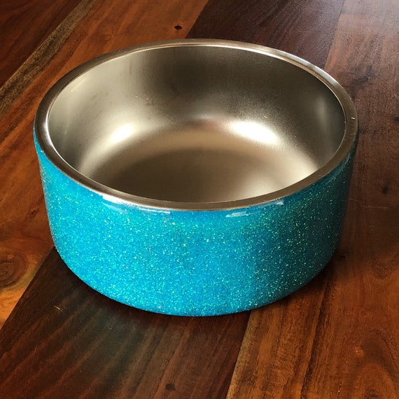 pink yeti dog bowl