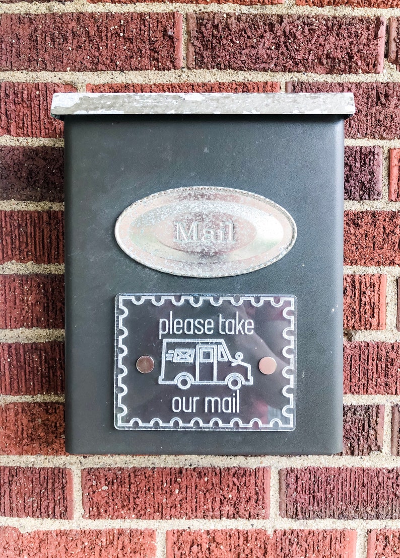 Outgoing Mail Pickup Magnet Wood or Acrylic Mailbox Flag ...