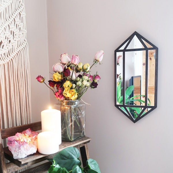 Coppermoon Crystal Mirror, Mirror Art, Wall Mirror