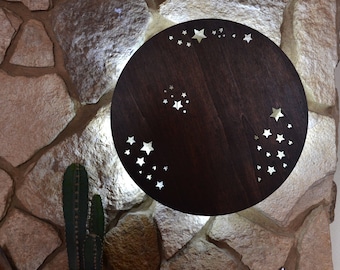 Full Moon Wall light, Moon wall art