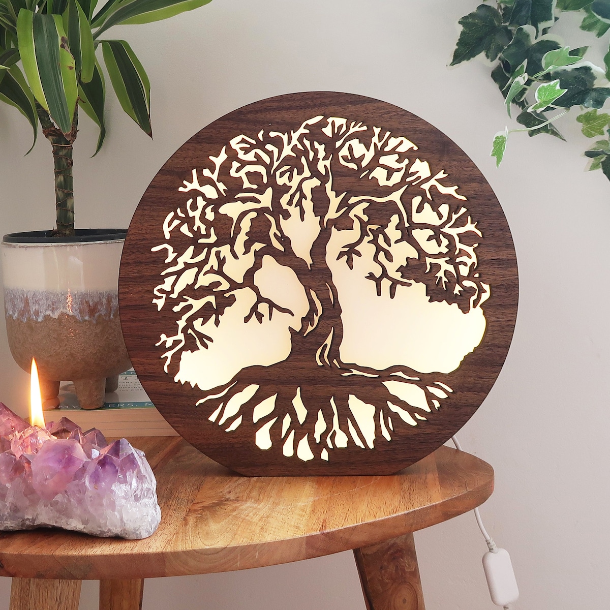 Coppermoon Wooden Tree of Life Lamp, Tree of Life Gift, Tree of Life Light, Tree of Life Night Light, Forest Decor, Forest Lamp - Etsy