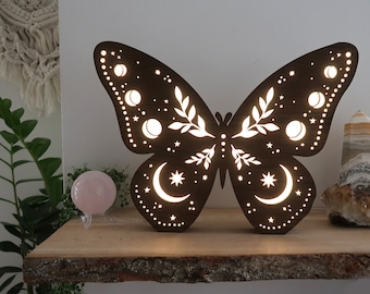 Butterfly Lamp, Night Light, Butterfly Art, Butterfly Night Light, Butterfly Light