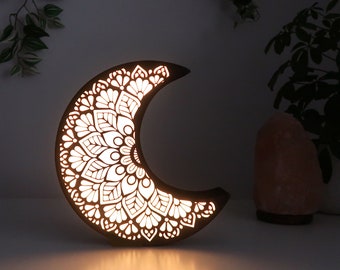 Coppermoon Moon lamp, Moon Night Light, Mandala Lamp, Moon Gift