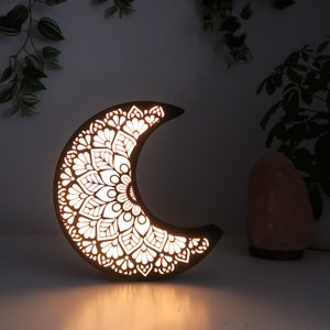 Coppermoon Moon lamp, Moon Night Light, Mandala Lamp, Moon Gift