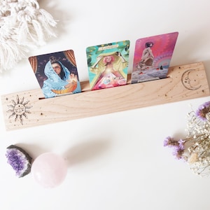 Coppermoon Sonne & Mond Altar Kartenständer, Tarot Kartenständer, Orakel Kartenständer, Tarot Altar Ständer, Orakel Altar Ständer