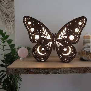 Vlinderlamp, vlindernachtlampje, hemellamp, vlindercadeau