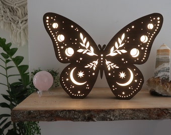 Butterfly lamp, Butterfly Night Light, Celestial Lamp, Butterfly Gift