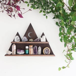 Mountain and Moon Wall light, moon wall art, moon phases wall art