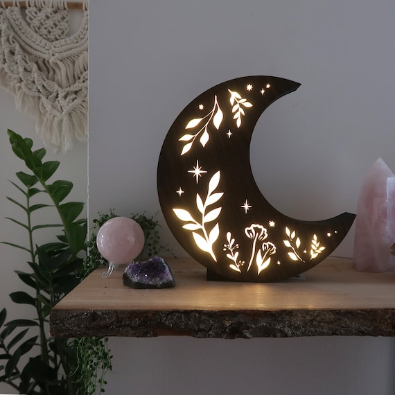 Coppermoon Mond Lampe, Mond Nachtlicht, Himmelslampe, Geschenk