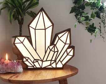 Lampe en cristal Coppermoon, lumière en cristal, veilleuse en cristal