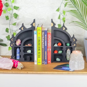 Coppermoon Gothic Book Ends- Book End, Book Lover Gift, Unique Bookends, Bookshelf Décor, Book Holder, Book Stand, Bookends, Bookend.