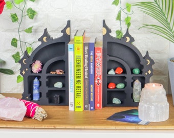 Coppermoon Gothic Book Ends- Book End, Book Lover Gift, Unique Bookends, Bookshelf Décor, Book Holder, Book Stand, Bookends, Bookend.