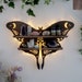 Luna Moth Shelf, Luna Moth Lamp,  Luna Moth,  wooden crystal shelf, Luna Moth Wall Art 
