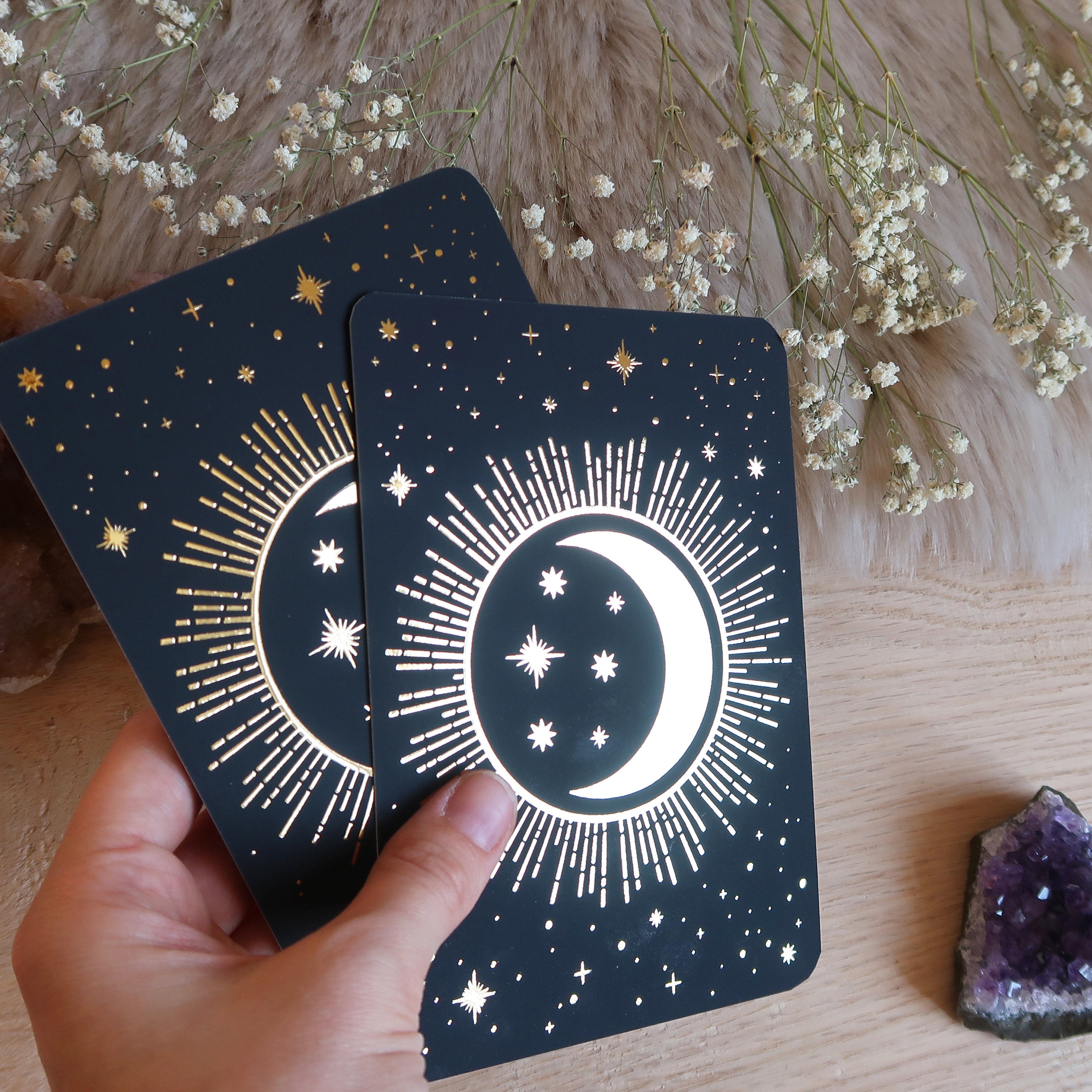 Details about   Girl and moon Altar stand for Tarot Lenormand Oracle card,divination tools 