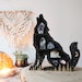 ORIGINAL Handmade Wolf Shelf, Wolf Wall Art, Wolf Wall Decor, Crystal Shelf, Crystal Display 