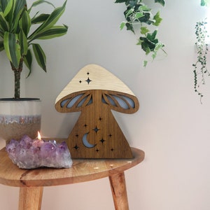 Coppermoon Mushroom Table Lamp, Lamp, Lamp Mushroom, Arch Lamp, Mushroom Lamp, Mushroom Light, Night Light, Star Light, Celestial Light,