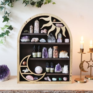 Sun & Moon Arch Crystal Shelf