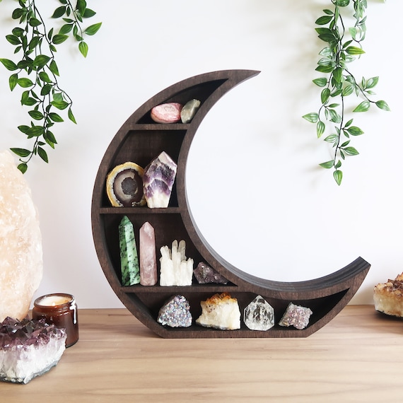 Coppermoon Brown Moon Shelf, Moon Phase Shelves, Moon Shelves