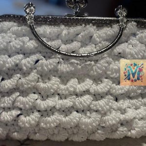 Crochet purse.