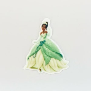 Princess Tiana Planar Resin Set of 2-Tiana Cabocho -Tiana Hair Bow Center-Princess Tiana Flat Back Resin-Disney Tiana Resin-Tiana Resin