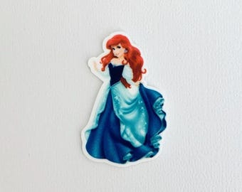 Princess Ariel Planar Resin Set of 2-Ariel Cabochon-Hair Bow Center-Flat Back Resin-Bow Embellishment