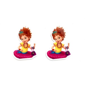 Fancy Nancy Planar Resin-Set of Two Fancy Nancy Planar Resin-Hair Bow Center-Flat Back Resin-Planar Resin-Hair Bow Embellishment-Fancy Nancy