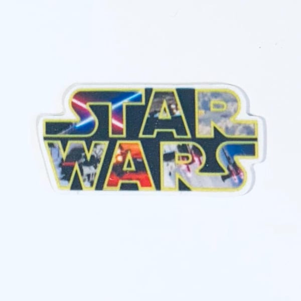 Star Wars Planar Resin Set of 2 - Star Wars Hair Bow Center - Star Wars Flat Back Resin - Star Wars Embellishment