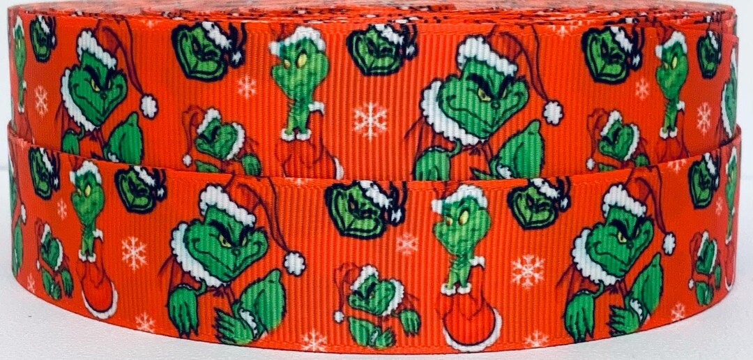 The Grinch Ribbon1" the Grinch Ribbonthe Grinch Ribbon by the Yard1