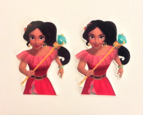 4 x Pretty Princess Anna Flatback Planar Resin Embellishment Hair bow Craft UK