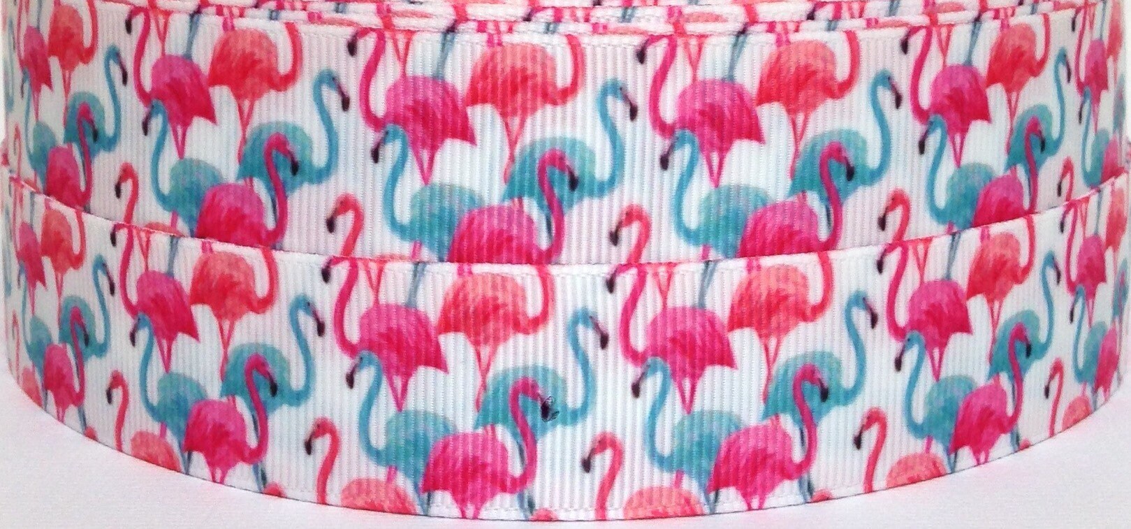 The Ribbon People Red Flamingo Pom-Poms Craft Trim .875 x 22 Yards