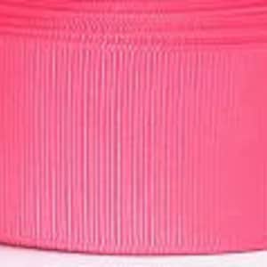 Hot Pink 1.5 inch Grosgrain Ribbon - Hot Pink Grosgrain Ribbon 5 yards - Hot Pink Ribbon - 1 1/2&quot; Hot Pink Grosgrain Ribbon