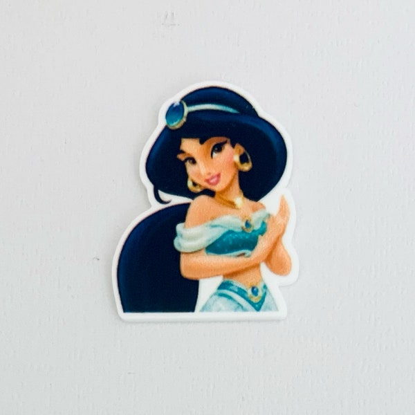 Princess Jasmine Planar Resin Set of 2 - Jasmine Cabochon - Jasmine Hair Bow Center - Princess Jasmine Flat Back Resin -Disney Jasmine Resin