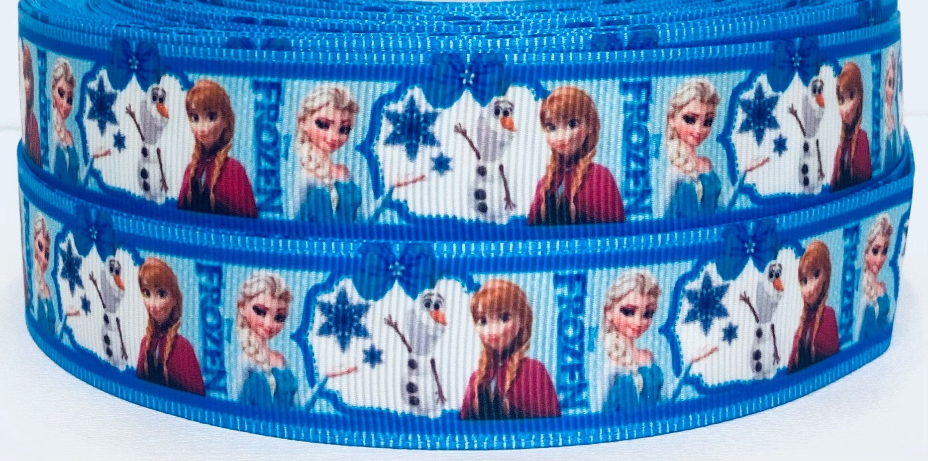 Frozen 1" Grosgrain Ribbon - Elsa and Anna - Ribbon by the Yard ...