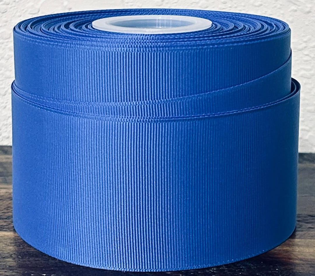 Royal Blue Grosgrain Ribbon 5 Yards - Solid Color Ribbon - Choose Width ...
