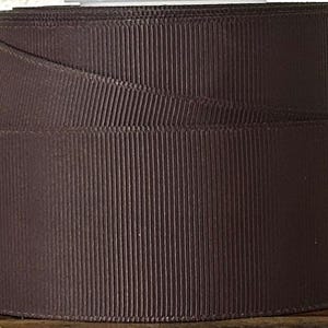 Brown Grosgrain Ribbon 5 Yards - Solid Color Ribbon - Choose Width - DIY Hair Bow Supplies