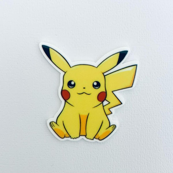 Pokemon Planar Resin Set of 2 - Pokemon Hair Bow Center - Pokemon Flat Back Resin - Pokemon Planar Resin - Pikachu Planar Resin