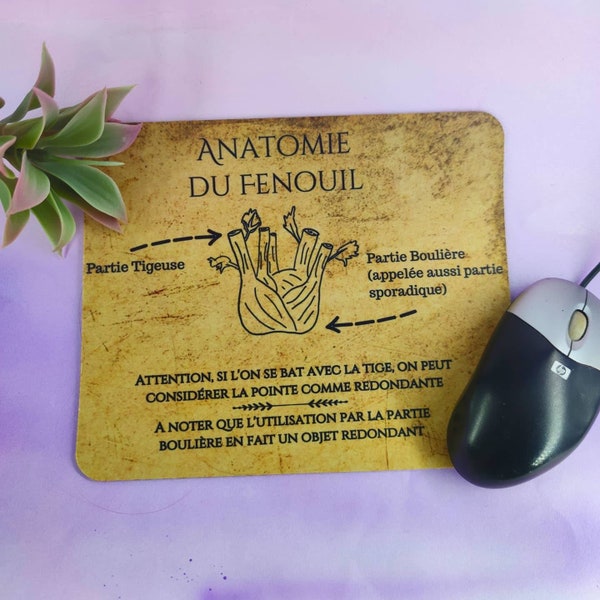Tapis de souris : Anatomie du Fenouil