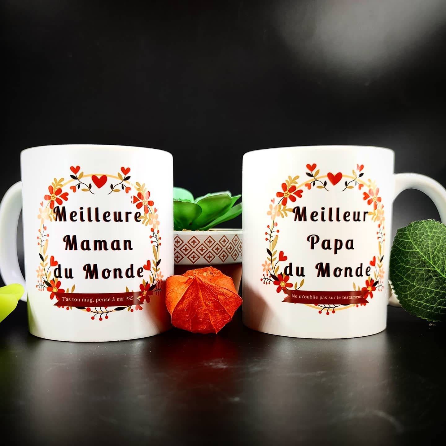 Mug en céramique blanc personnalisable Mère-Veilleuse · Cadeau  anniversaire maman ou fête des mères