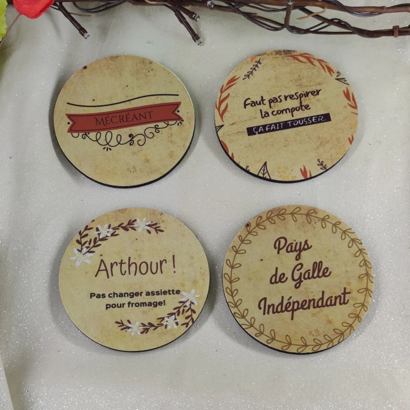 Lot 4 Sous-Verres Kaamelott