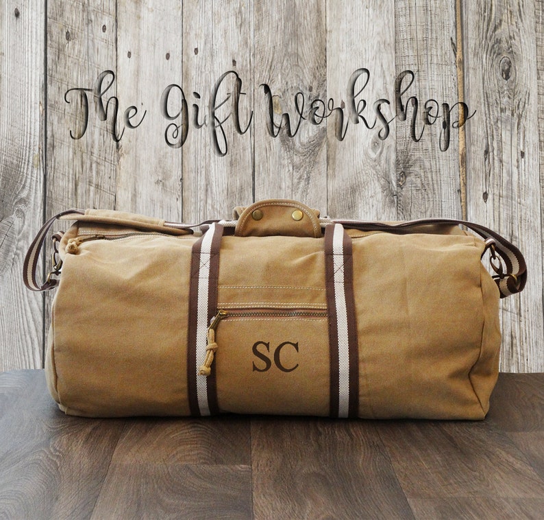 canvas weekender duffle bag