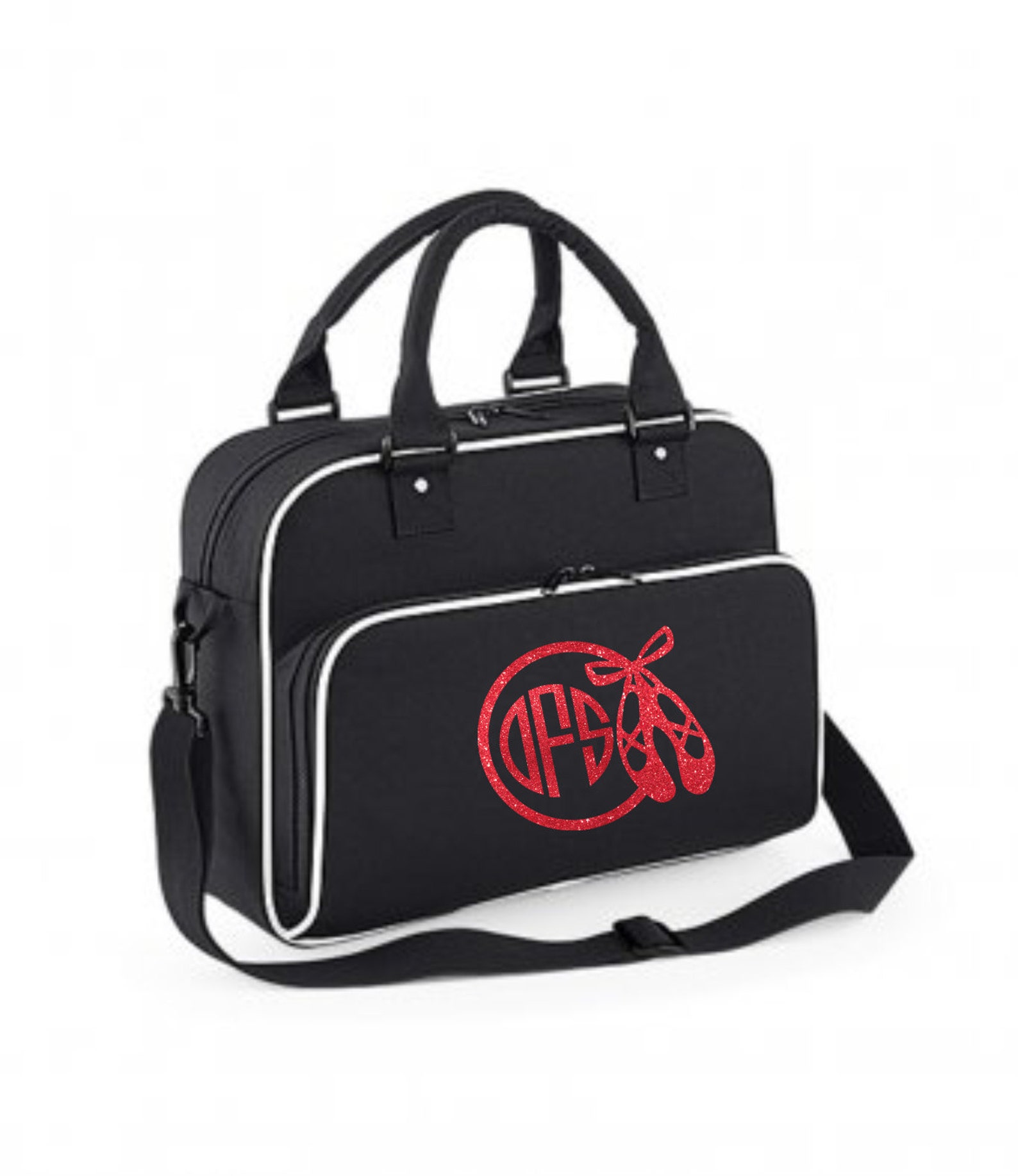 personalised junior ballet dance bag- glitter print with ballet image and monogram name- image 5 personalized ballet bag personalised junior ballet dance bag- glitter print with ballet image and monogram name- image 5 personalized ballet bag