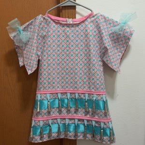 Handmade Toddler Jingle Dress Regalia: Beaded Hair Ties & Leggings