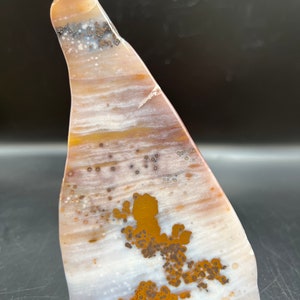 Polka dot agaat gepolijste plaat aan beide zijden!