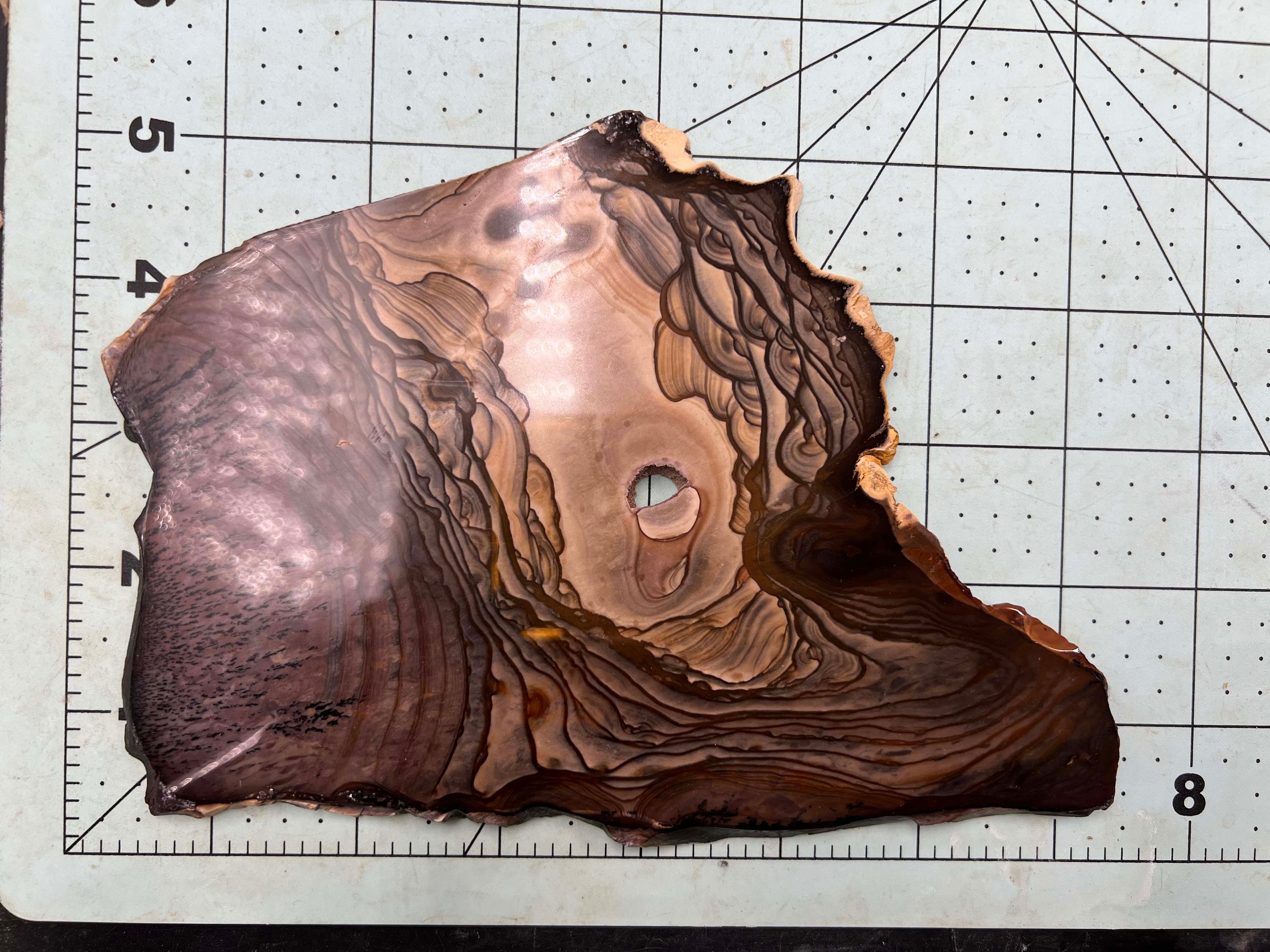 アート　JASPER ブラウン　ラウンド型 desertsunsetjasper-