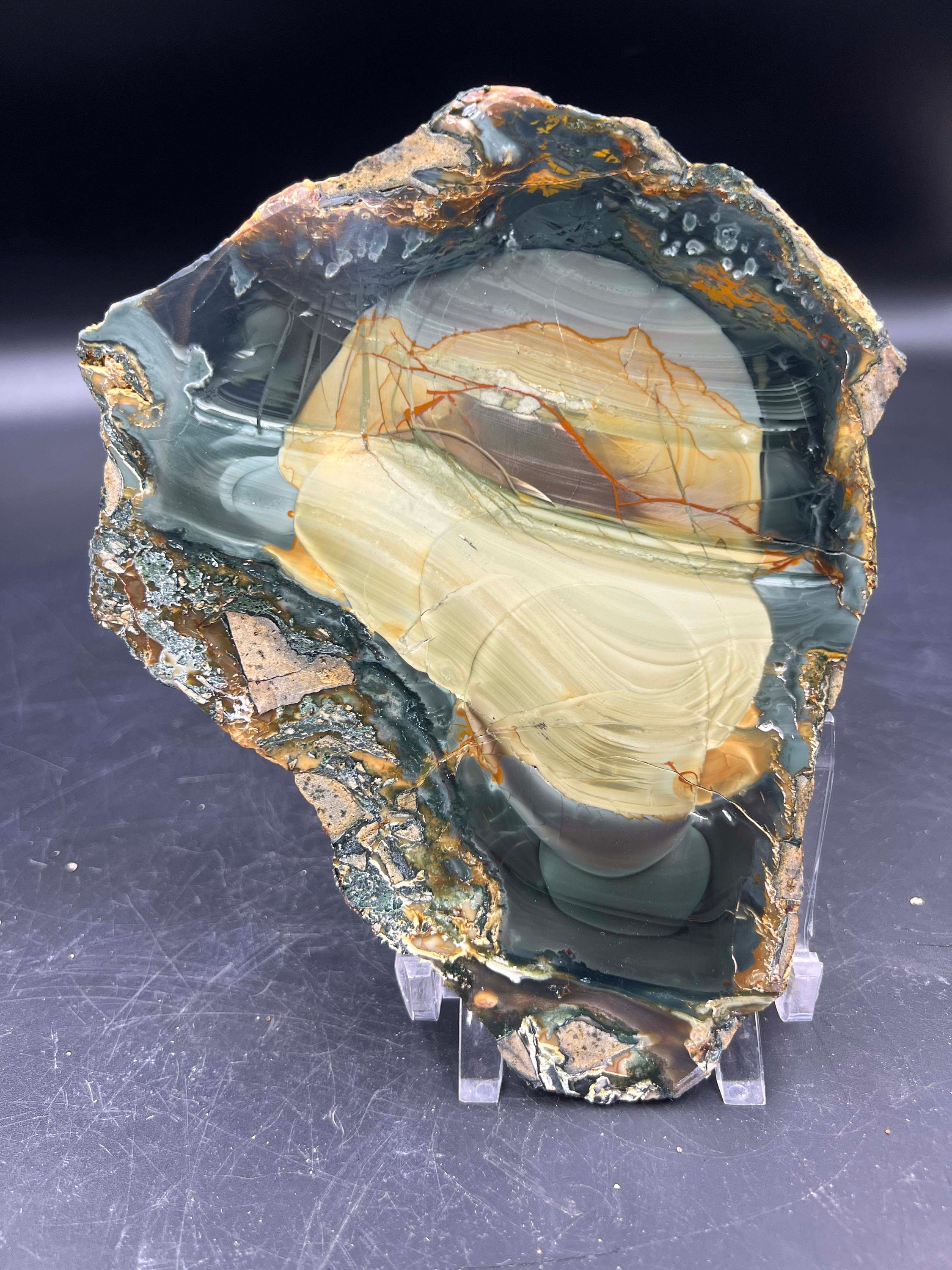 ﾌﾞﾙｰﾏｳﾝﾃﾝ ｼﾞｬｽﾊﾟｰ Blue Mountain Jasper - greenfloat