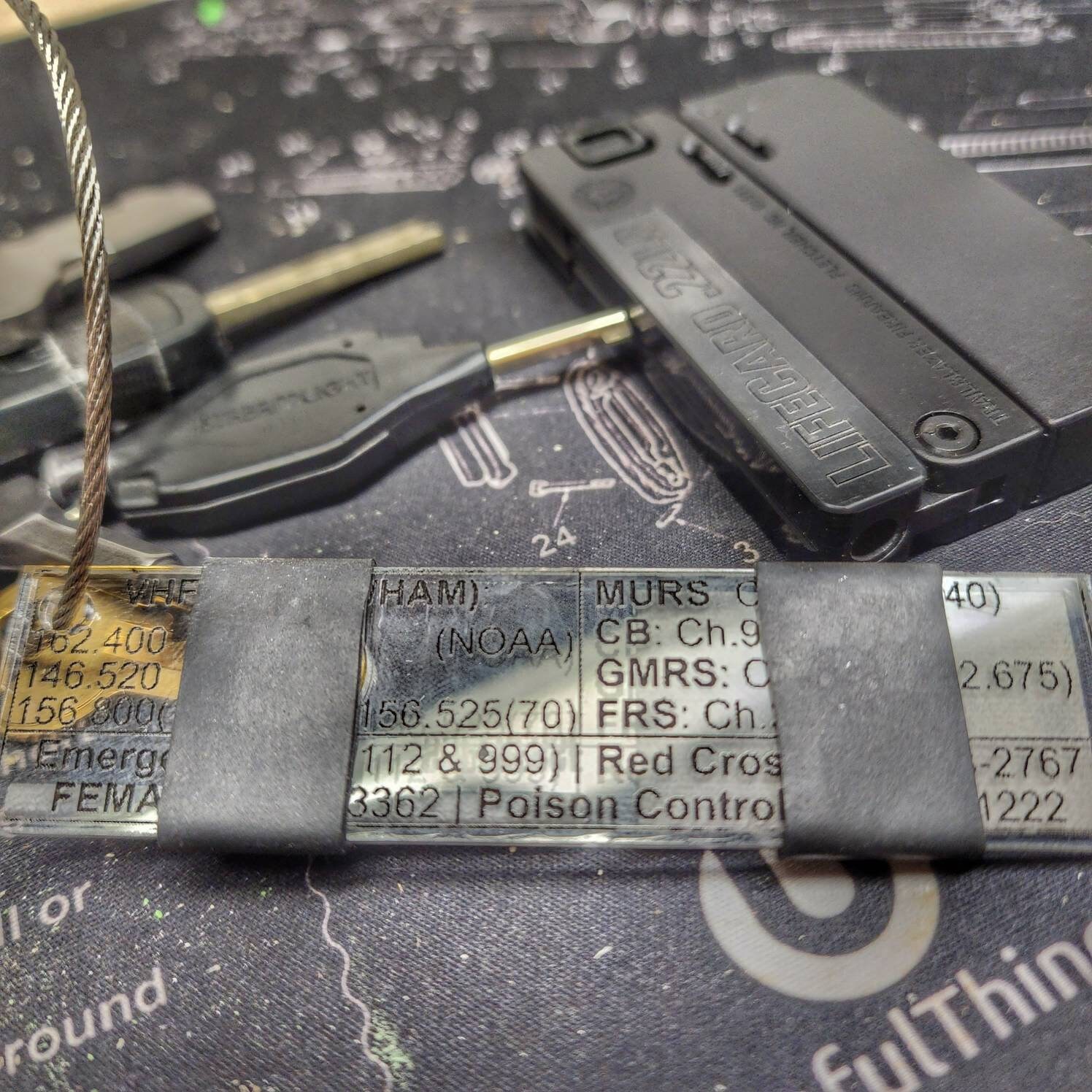 Partitioned Kit & Reference Bar PKR Bar: Keychain With - Etsy