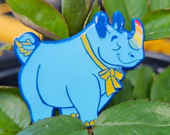 Chubby Unicorn. Enamel Pin by Dom Fambro