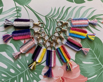 Pride Flag Keychain | Mini Pride Flags | LGBTQ Keychain | Alphabet Mafia | Gay | Gay Accessories | Pride Keychain | Gay Culture