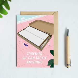 Tarjeta de aniversario Flatpack - Juntos podemos lograr cualquier cosa