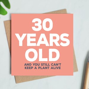 Biglietto di auguri divertente per i 30 anni